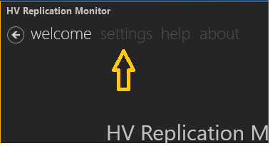 Click here for settings in the GUI